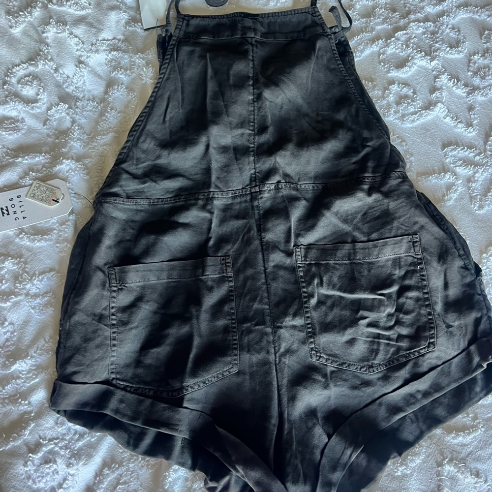 Billabong Gray Cargo Jumpsuit Casual Resort Wear
